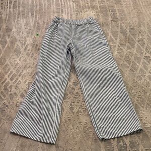 Hollister Black and White Striped Pajama Pants